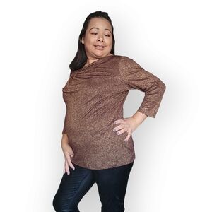 The Limited Women's Large Brown Long Sleeve Shirt